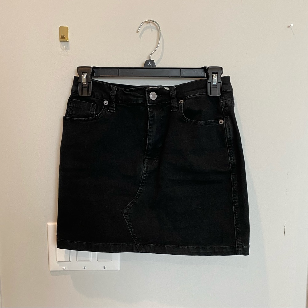We the Free Black Denim Skirt - Picture 3 of 6